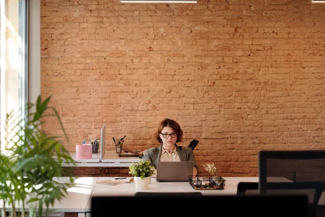 Independent professional working at a desk